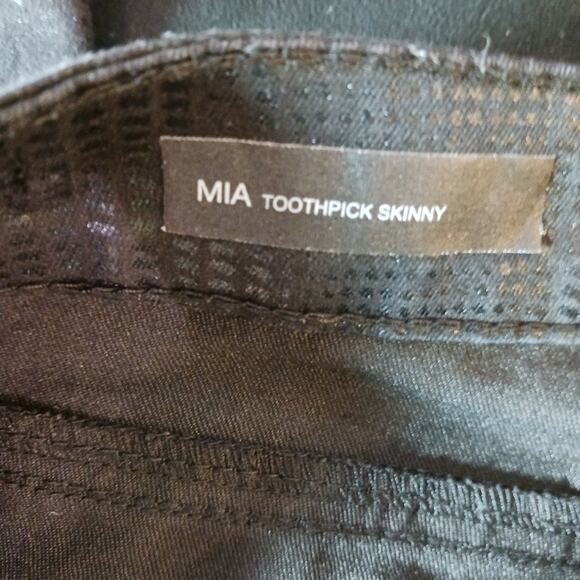 Kut From the Kloth Mia toothpick skinny black houndstooth print pants. S… - Picture 4 of 7